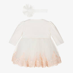 Andreeatex-Girls Ivory and Pink Dress Ensemble | Childrensalon Outlet