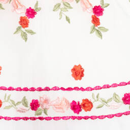 Andreeatex-Girls Ivory Floral Dress Ensemble | Childrensalon Outlet