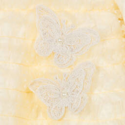 Andreeatex-Girls Yellow Tulle Ruffle Ensemble | Childrensalon Outlet