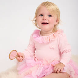 Angel's Face-Розовое боди для малышек | Childrensalon Outlet