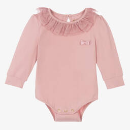 Angel's Face-Baby Girls Pink Bodysuit | Childrensalon Outlet