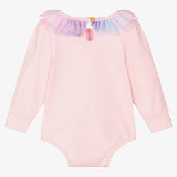 Angel's Face-Baby Girls Pink Tulle Collar Bodysuit | Childrensalon Outlet
