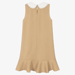 Angel's Face-Girls Beige Jersey Collar Dress | Childrensalon Outlet