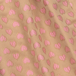 Angel's Face-Girls Beige & Pink Jacquard Hearts Dress | Childrensalon Outlet