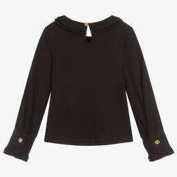 Angel's Face-Girls Black Cotton Top | Childrensalon Outlet