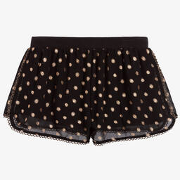 Angel's Face-Girls Black & Gold Shorts | Childrensalon Outlet