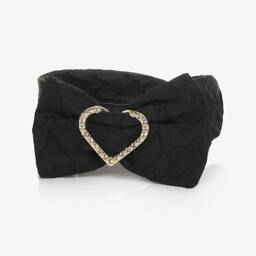 Angel's Face-Girls Black Jacquard Hairband | Childrensalon Outlet