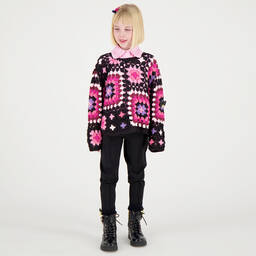 Angel's Face-Girls Black Jersey Stirrup Trousers | Childrensalon Outlet