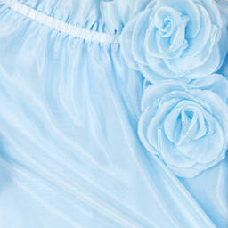 Angel's Face-Girls Blue Chiffon Rose Dress | Childrensalon Outlet