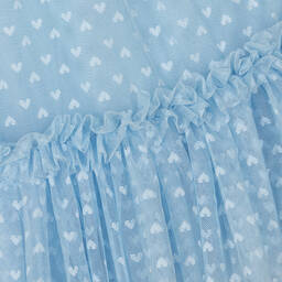 Angel's Face-Голубое платье из тюля с сердечками | Childrensalon Outlet