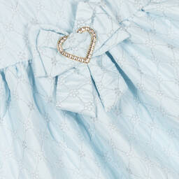 Angel's Face-Girls Blue Jacquard Flower Dress | Childrensalon Outlet