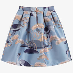 Angel's Face-Girls Blue Jacquard Skirt | Childrensalon Outlet