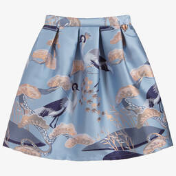 Angel's Face-Girls Blue Jacquard Skirt | Childrensalon Outlet