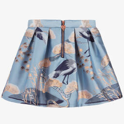 Angel's Face-Girls Blue Jacquard Skirt | Childrensalon Outlet