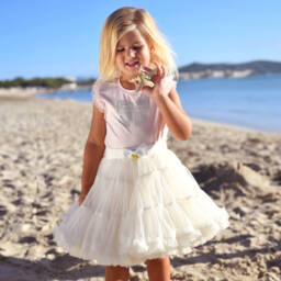 Angel's Face-Girls Blush Sparkle Bow Tee | Childrensalon Outlet