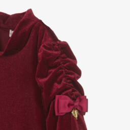 Angel's Face-Girls Burgundy Velour Outfit Set | Childrensalon Outlet