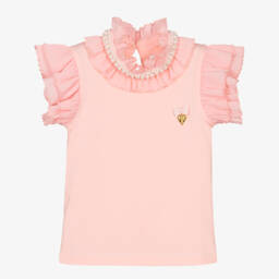 Angel's Face-Girls Coral Ruffle Chiffon Blouse | Childrensalon Outlet