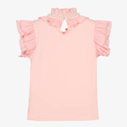 Angel's Face-Girls Coral Ruffle Chiffon Blouse | Childrensalon Outlet