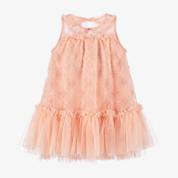 Angel's Face-Girls Delicate Pink Tulle Gown | Childrensalon Outlet