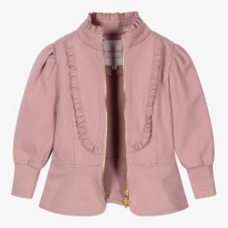Angel's Face-Girls Dusky Pink Frill Jacket | Childrensalon Outlet