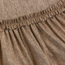 Angel's Face-Элегантное золотое платье в складку для девочек | Childrensalon Outlet