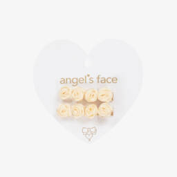 Angel's Face-Girls Elegant Ivory Blossom Clips | Childrensalon Outlet