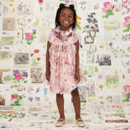 Angel's Face-Girls Elegant Pink Tulle Gown | Childrensalon Outlet