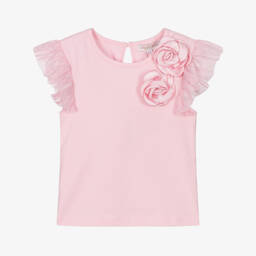 Angel's Face-Girls Fairy Pink Ruffle Top | Childrensalon Outlet