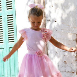 Angel's Face-Girls Fairy Pink Ruffle Top | Childrensalon Outlet