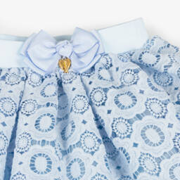 Angel's Face-Юбка из кружев с цветочным узором синяя для девочек | Childrensalon Outlet
