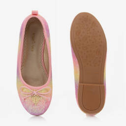 Angel's Face-Розовые балетки радужной расцветки | Childrensalon Outlet