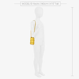 Angel's Face-Золотистая бутылка для воды с желтым футляром | Childrensalon Outlet