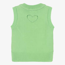 Angel's Face-Girls Green Cotton Knit Slipover | Childrensalon Outlet