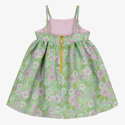 Angel's Face-Girls Green & Purple Jacquard Dress | Childrensalon Outlet