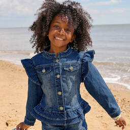 Angel's Face-Джинсовая куртка цвета индиго | Childrensalon Outlet