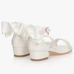 Angel's Face-Girls Ivory Bow-Embellished Heels | Childrensalon Outlet