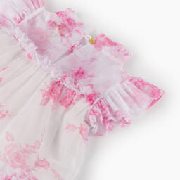 Angel's Face-Girls Ivory Floral Tulle Ensemble | Childrensalon Outlet