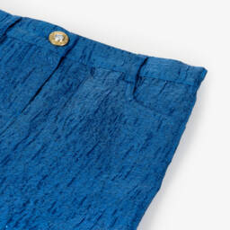 Angel's Face-Girls Metallic Blue Jacquard Skirt | Childrensalon Outlet