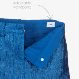Angel's Face-Girls Metallic Blue Jacquard Skirt | Childrensalon Outlet