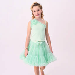 Angel's Face-Girls Mint Tulle Ballet Skirt | Childrensalon Outlet