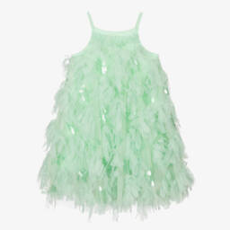 Angel's Face-Girls Mint Tulle & Sparkle Gown | Childrensalon Outlet