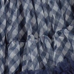 Angel's Face-Girls Navy Blue Gingham Tutu Skirt | Childrensalon Outlet