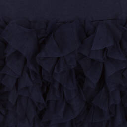 Angel's Face-Girls Navy Tulle Ruffle Gown | Childrensalon Outlet