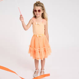 Angel's Face-Girls Orange Tulle Skirt | Childrensalon Outlet