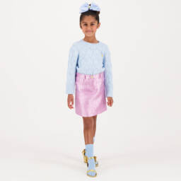Angel's Face-Girls Orchid Pink Jacquard Skirt | Childrensalon Outlet