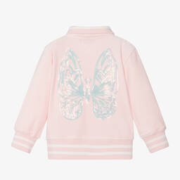 Angel's Face-بدلة رياضية قطن قطيفة لون زهري فاتح للبنات | Childrensalon Outlet