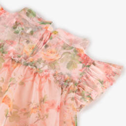 انجلز فيس-فستان زهرة الخوخ للبنات | Childrensalon Outlet