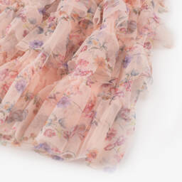 Angel's Face-Girls Peach Blossom Tulle Frock | Childrensalon Outlet