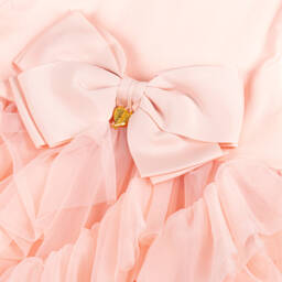 Angel's Face-Girls Peach Cotton & Tulle Gown | Childrensalon Outlet