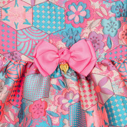 Angel's Face-Girls Pink & Blue Jacquard Dress | Childrensalon Outlet
